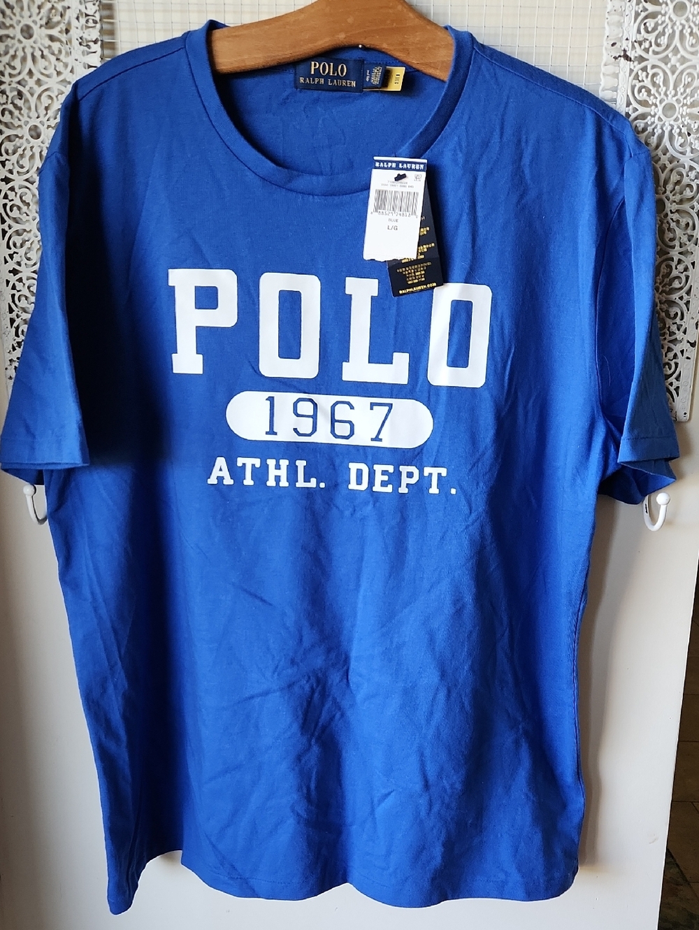 Polo Ralph Lauren sz L Crewneck Tee Shirt Athletic Dept. Classic Fit